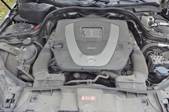 проверка двигателя и навесных агрегатов Mercedes-Benz W212 Е300 перед покупкой